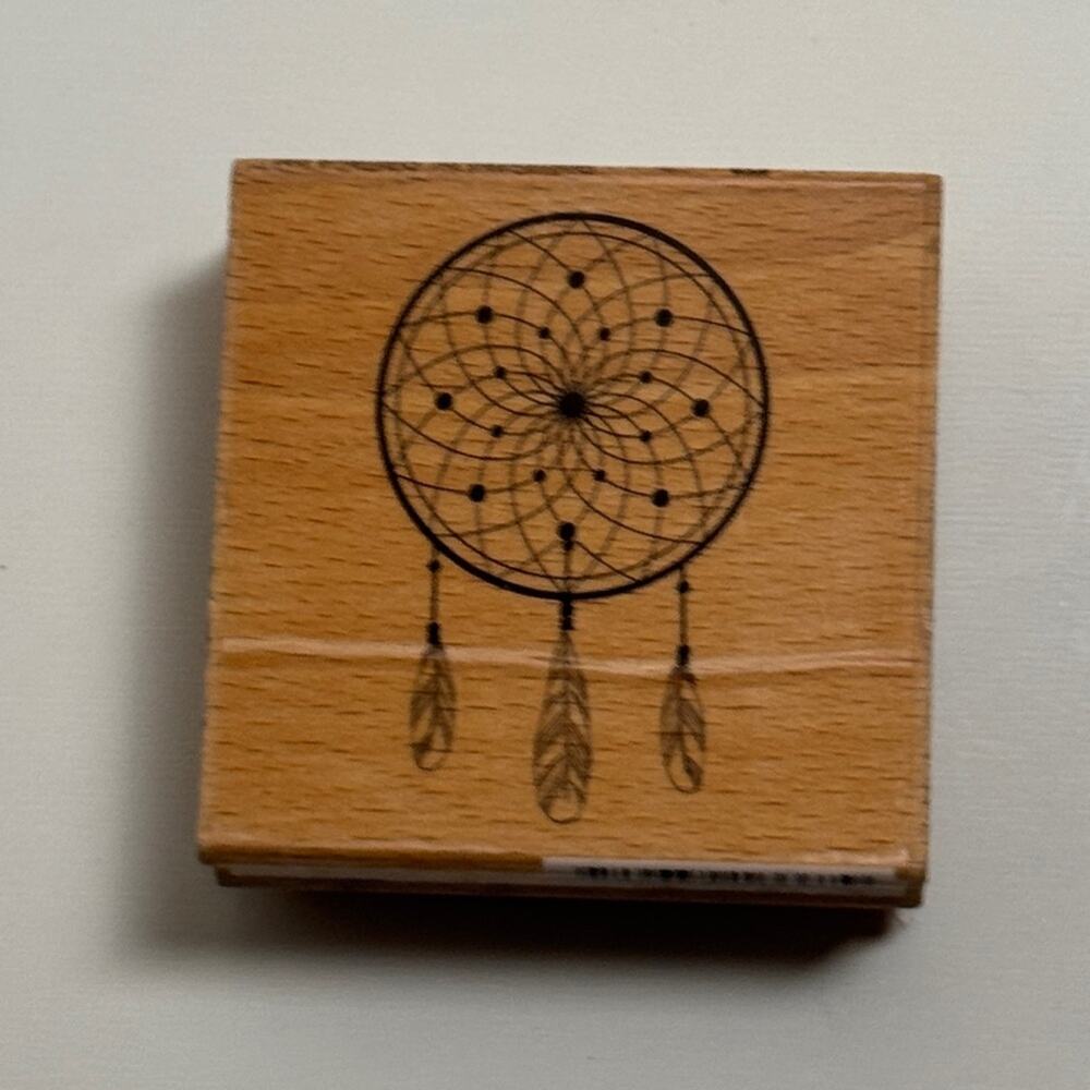Wooden Dreamcatcher  Craft Journal Scrapbook Stamp